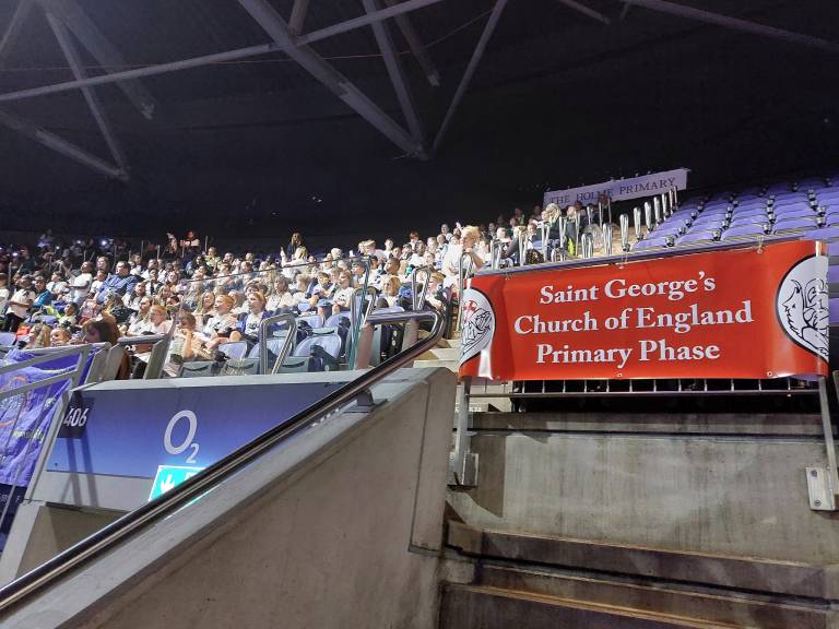 aletheia academies trust at young voices in the o2 in 2022 with saint georges gravesend primary phase