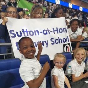 aletheia academies trust at young voices in the o2 in 2022 with sutton at hone primary school